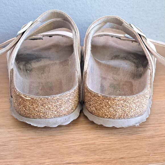 Birkenstock Salina Women’s EU 37 Pink Vegan Leather Strappy Sandals Rose Slide - Picture 3 of 9